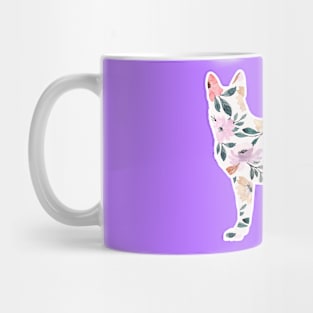 German Shepherd Floral Gift For Men Women Kids Mug